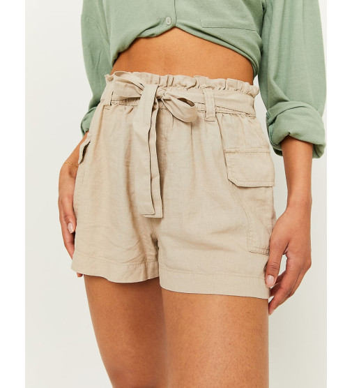 Khaki Paperbag Shorts