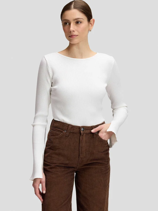 Lee - SLIT SLEEVE RIB TEE