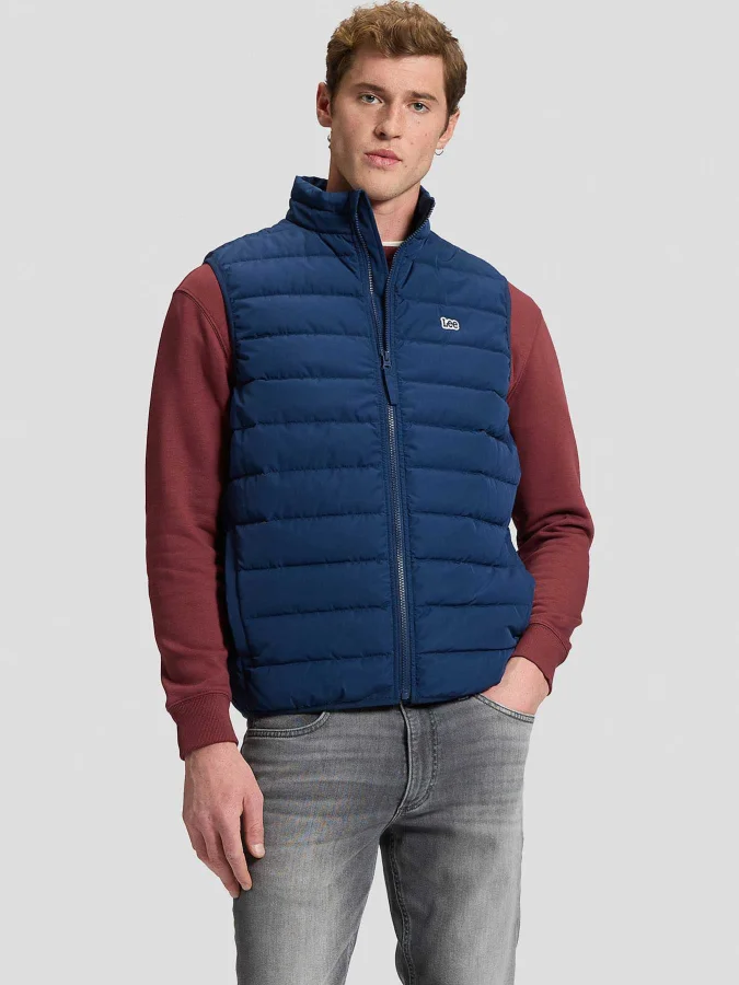 Lee - STAND COLLAR PUFFER VEST