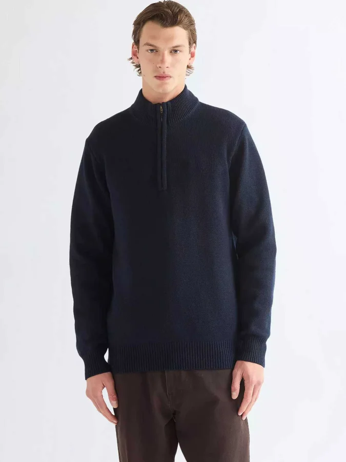 Wrangler - QUARTER ZIP KNIT