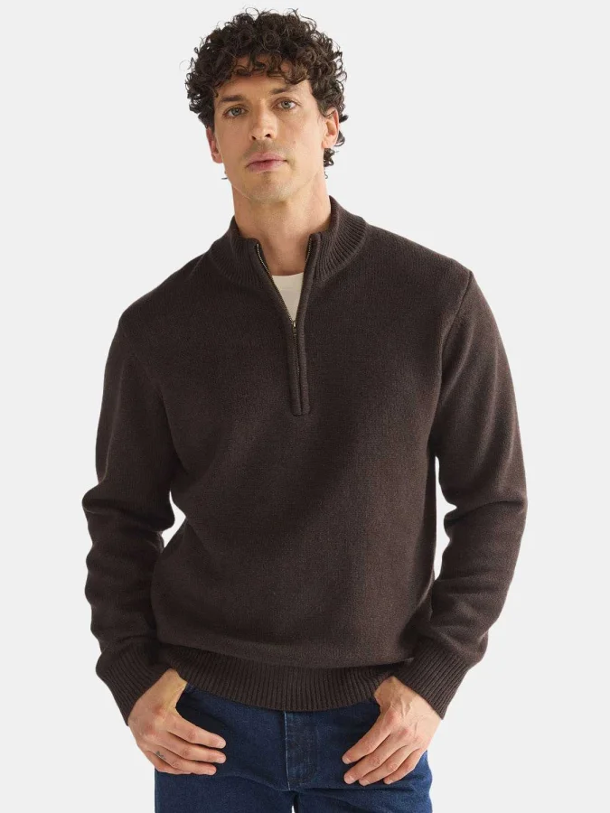 Wrangler - QUARTER ZIP KNIT
