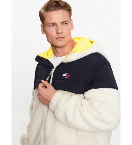 Tommy Jeans TJM CHICAGO SHERPA MIX JACKET Size M