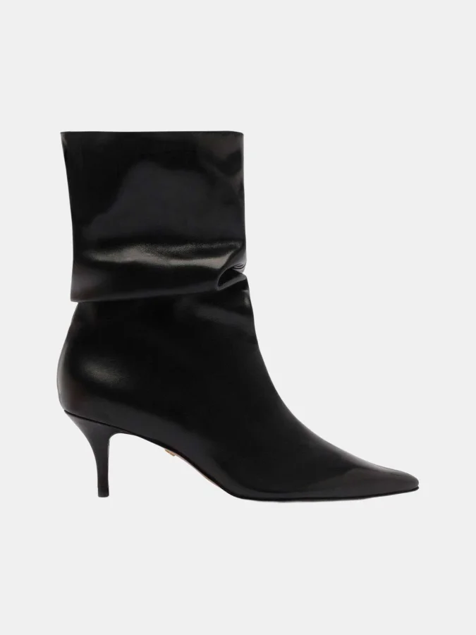Arezzo - Black Leather Low...
