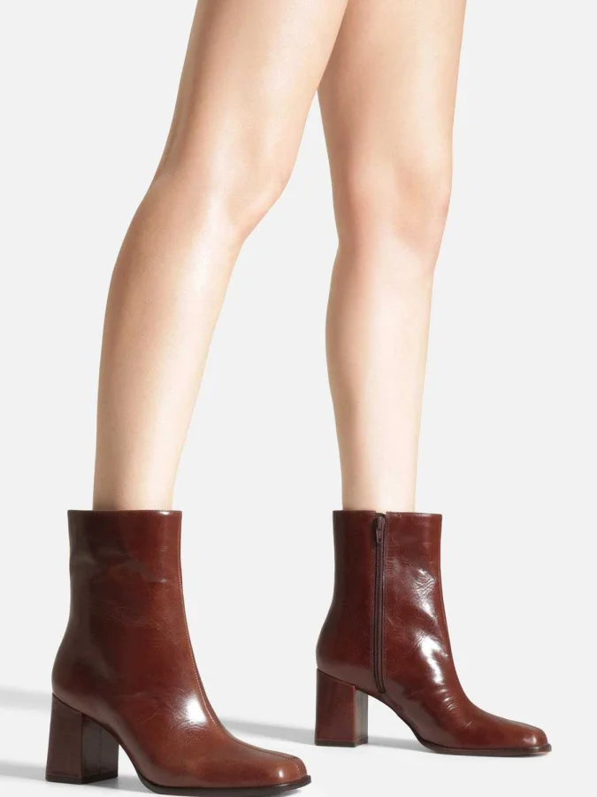 Arezzo - Brown Leather Mid... 2