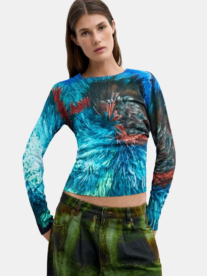 DESIGUAL - JERS_POMPOM_LACROIX