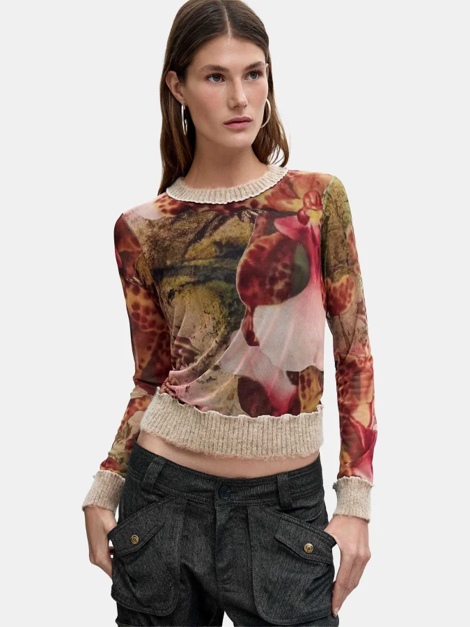 DESIGUAL - TS_ORCHIDS_LACROIX