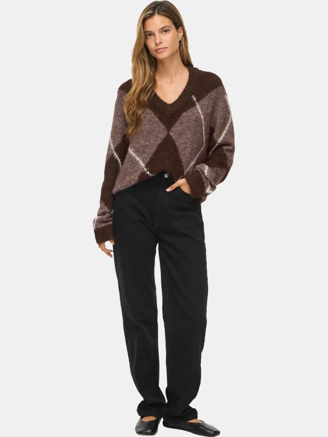 VILA - VITOLISE V-NECK L/S...