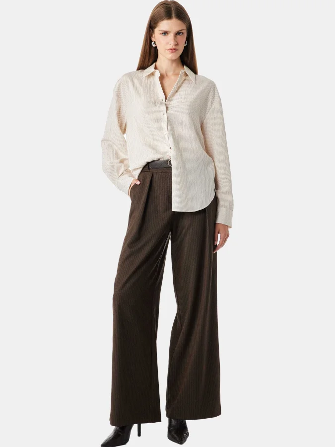 KOTON - High-Waist Striped...