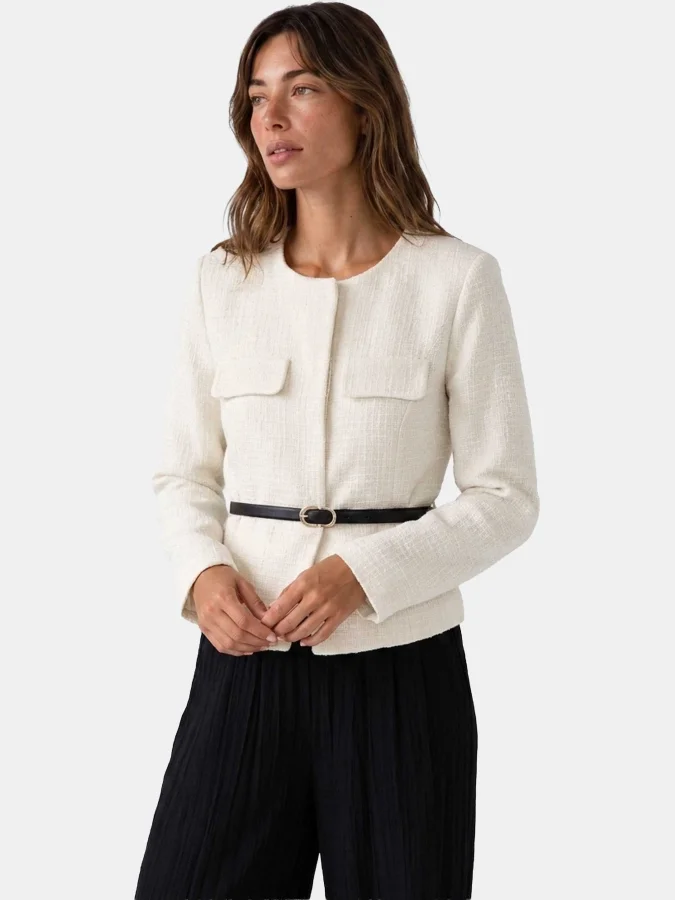 KOTON - Peplum Tweed Jacket 2