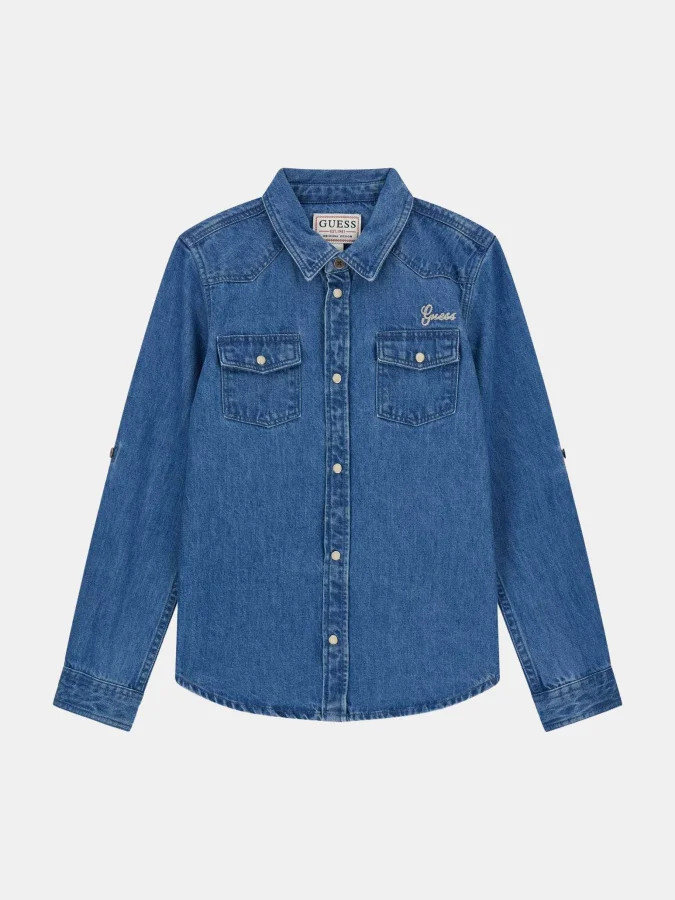 Guess - DENIM LS ADJ. SHIRT