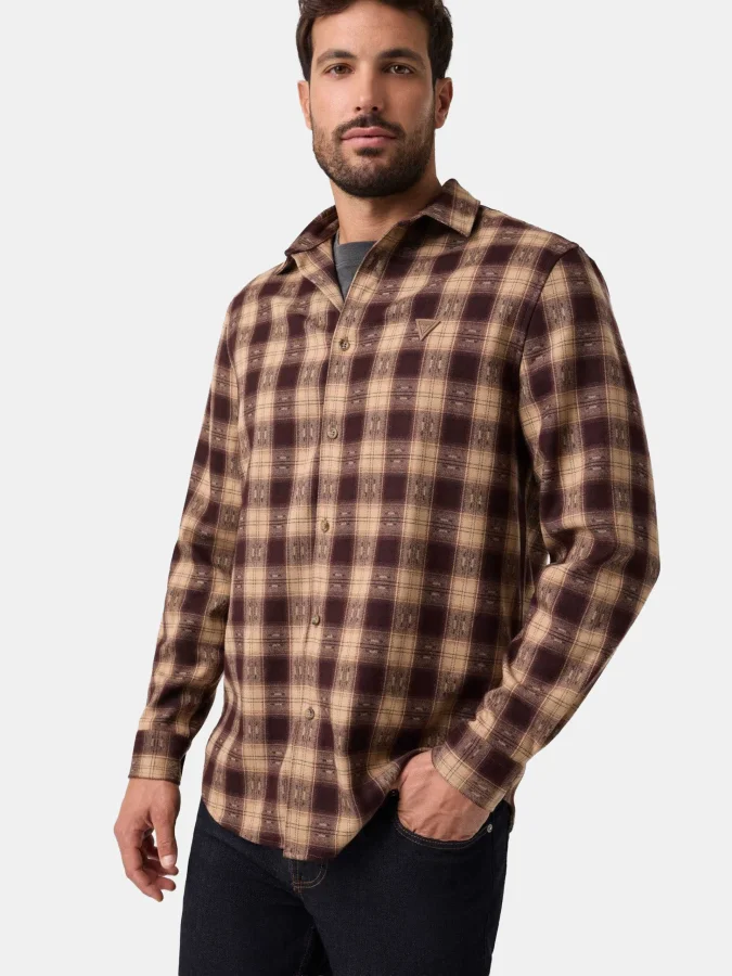 Guess - LS CHECK FLANNEL SHIRT