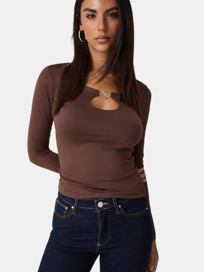 Guess - LS 4G JEWEL CAMRYN TOP