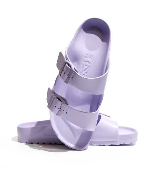 birkenstock arizona eva purple fog