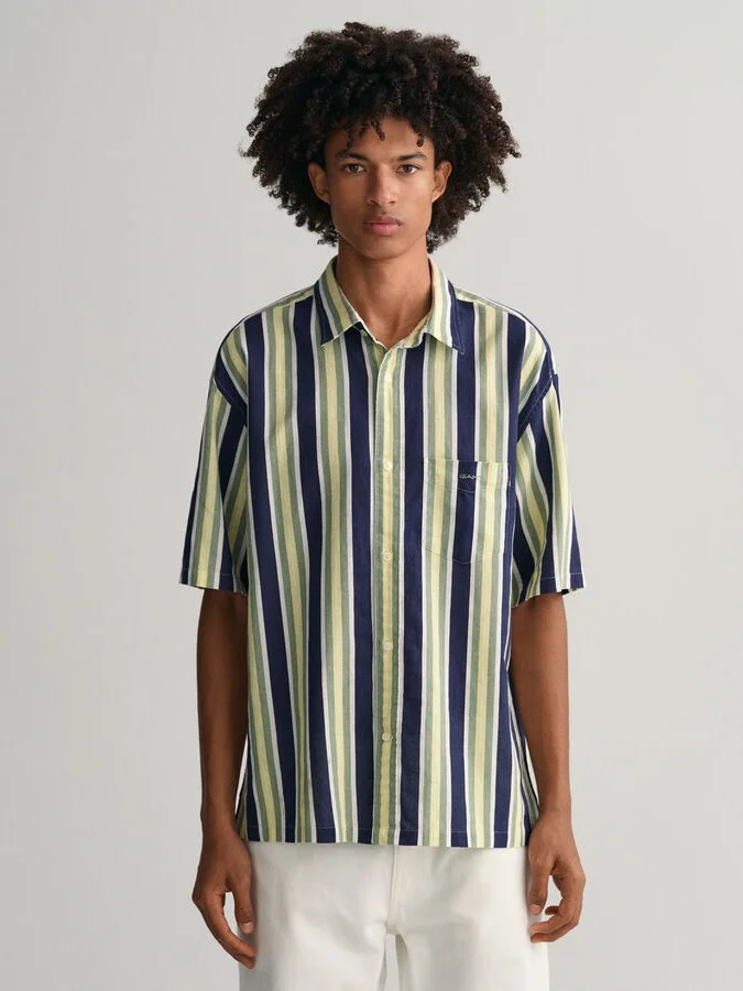 Gant - Striped Cotton Linen...