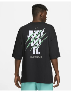 Nike Men Black Printed AS M NK SWSH GOAL DriFIT T-shirt