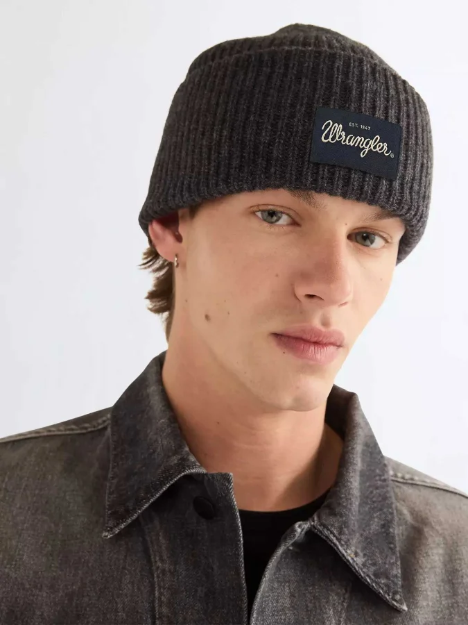 Wrangler - RIBBED WOOL BEANIE