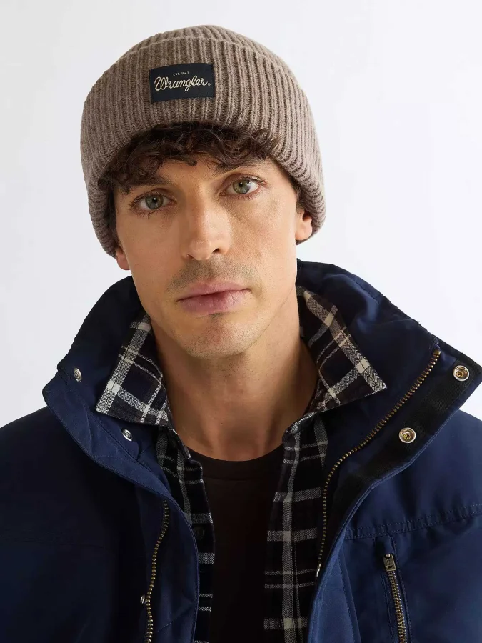Wrangler - RIBBED WOOL BEANIE