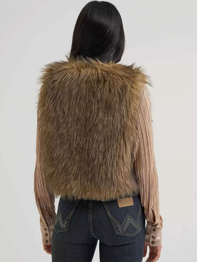 Wrangler - FAUX FUR VEST 2