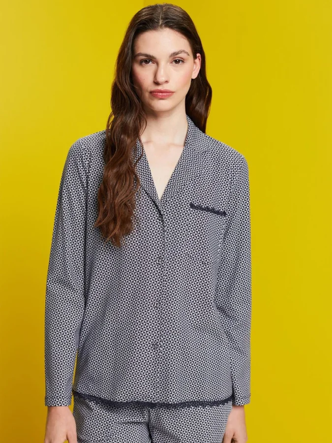 ESPRIT - Pyjama top with lace 2