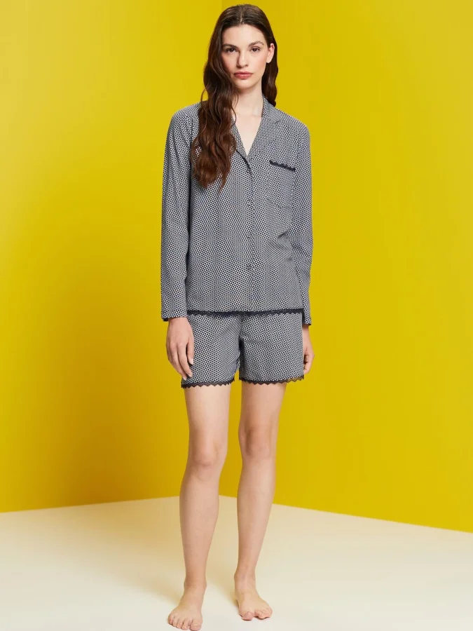 ESPRIT - Pyjama top with lace