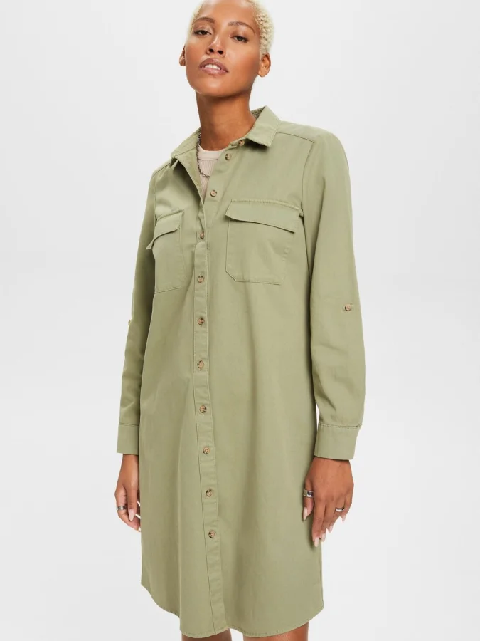 ESPRIT - Cotton shirt dress