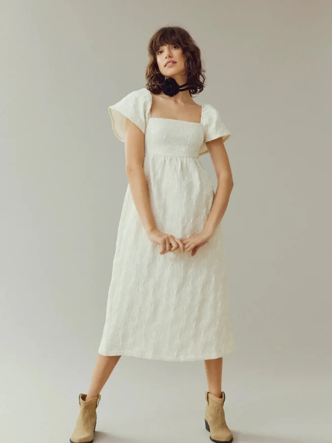 VILA - VIKANNY S/L MIDI DRESS