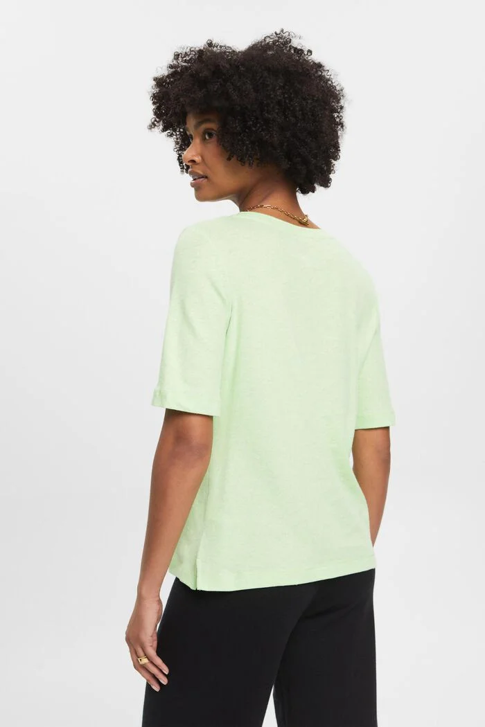 ESPRIT - Linen blend t-shirt ESPRIT - Linen blend t-shirt