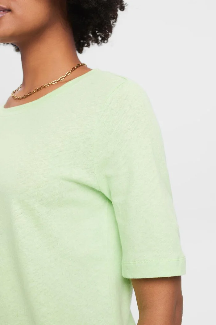 ESPRIT - Linen blend t-shirt ESPRIT - Linen blend t-shirt