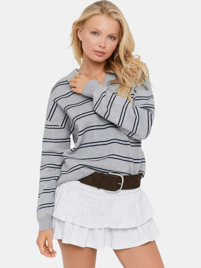 Tally Weijl - Grey Striped...