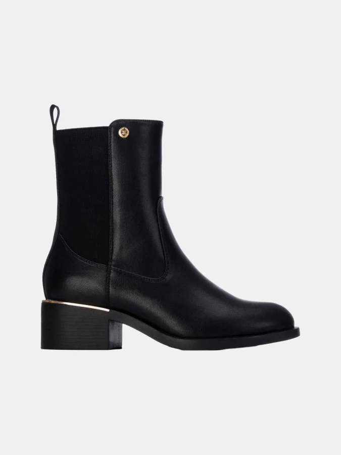 XTI - BLACK PU LADIES ANKLE...