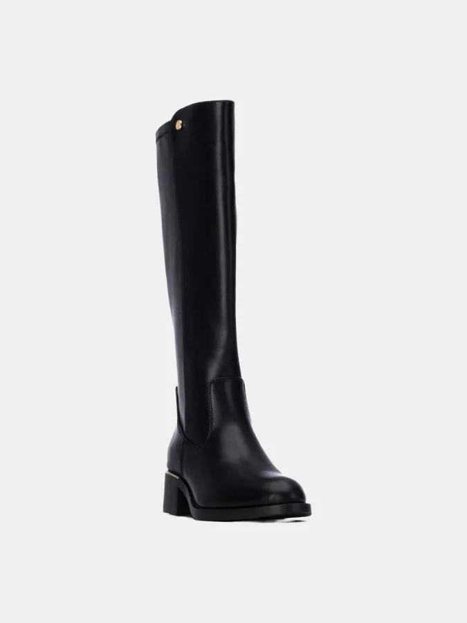 XTI - BLACK PU LADIES BOOTS 2