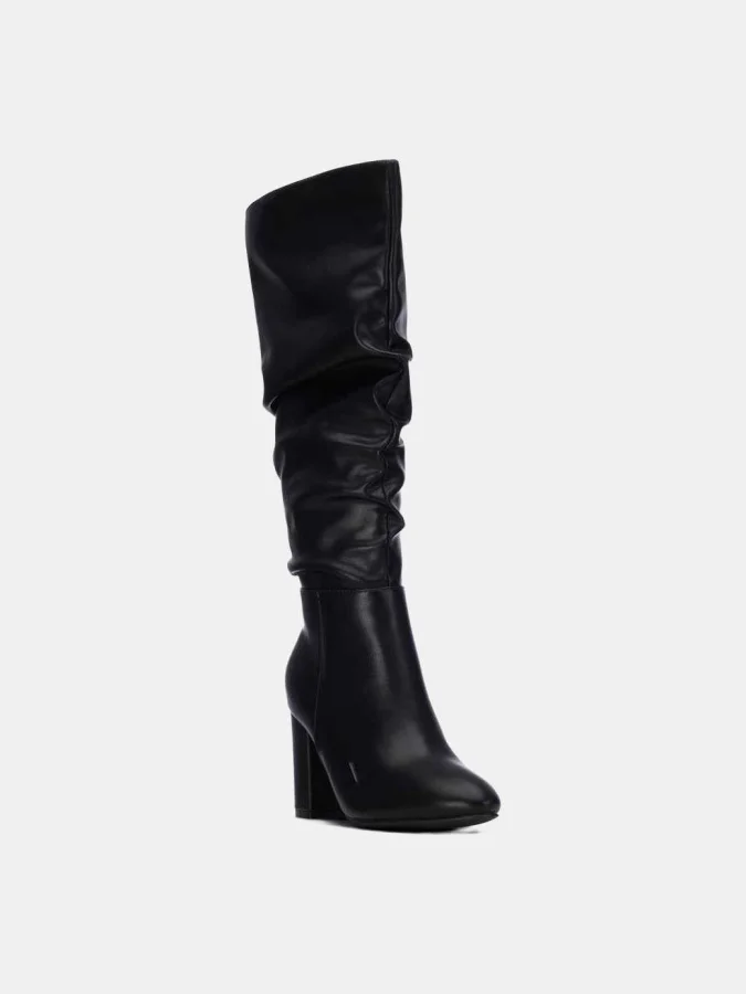 XTI - BLACK PU LADIES BOOTS 2