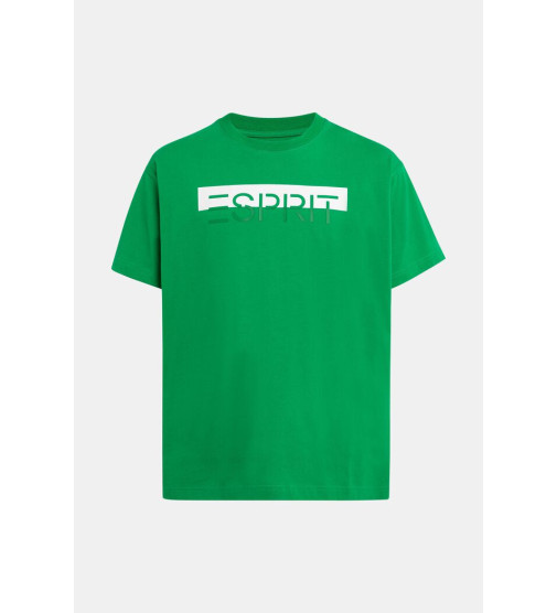 ESPRIT - Matte shine logo applique t-shirt ზომა L (დიდი)
