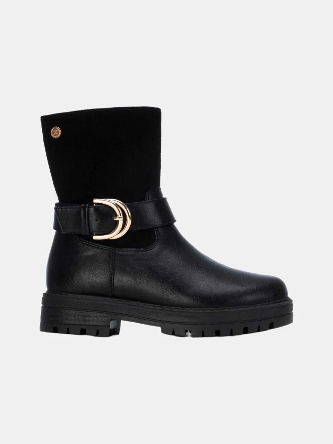 XTI - BLACK PU KIDS ANKLE...