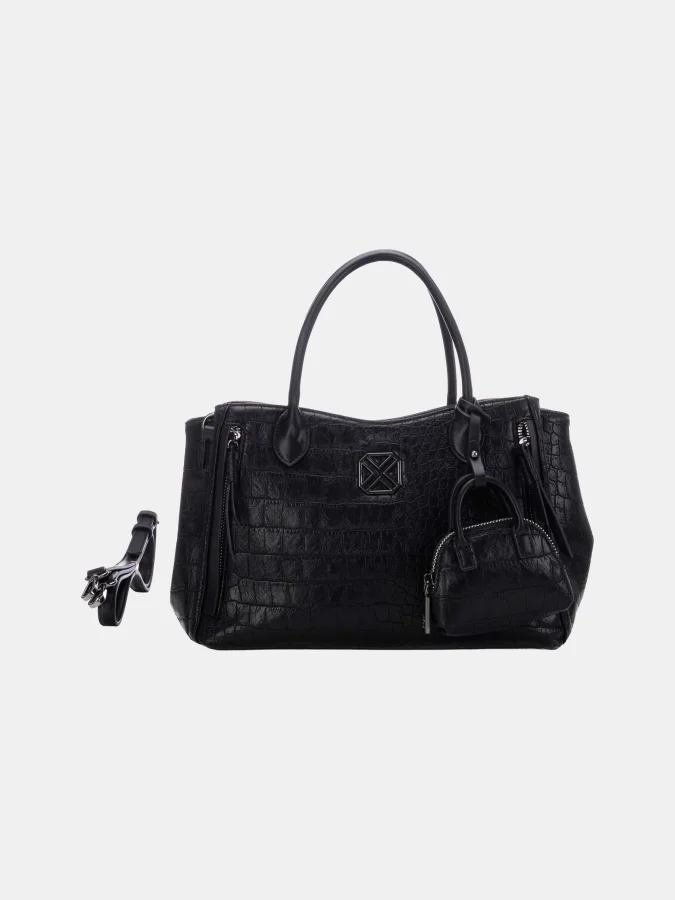 XTI - BLACK PU LADIES BAGS