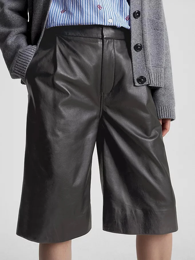 Tommy Hilfiger - LEATHER BERMUDA SHORT Tommy Hilfiger - LEATHER BERMUDA SHORT
