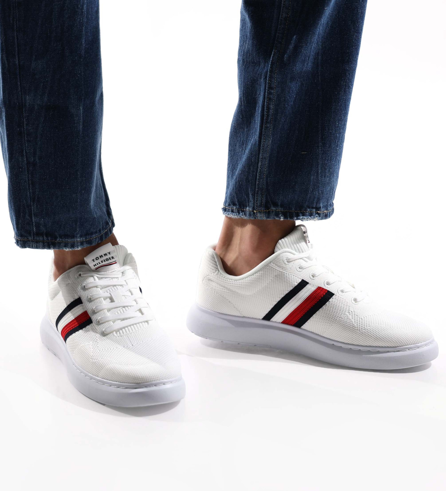 Tommy Hilfiger - LIGHTWEIGHT CUPSOLE KNIT STRIPES Size 40