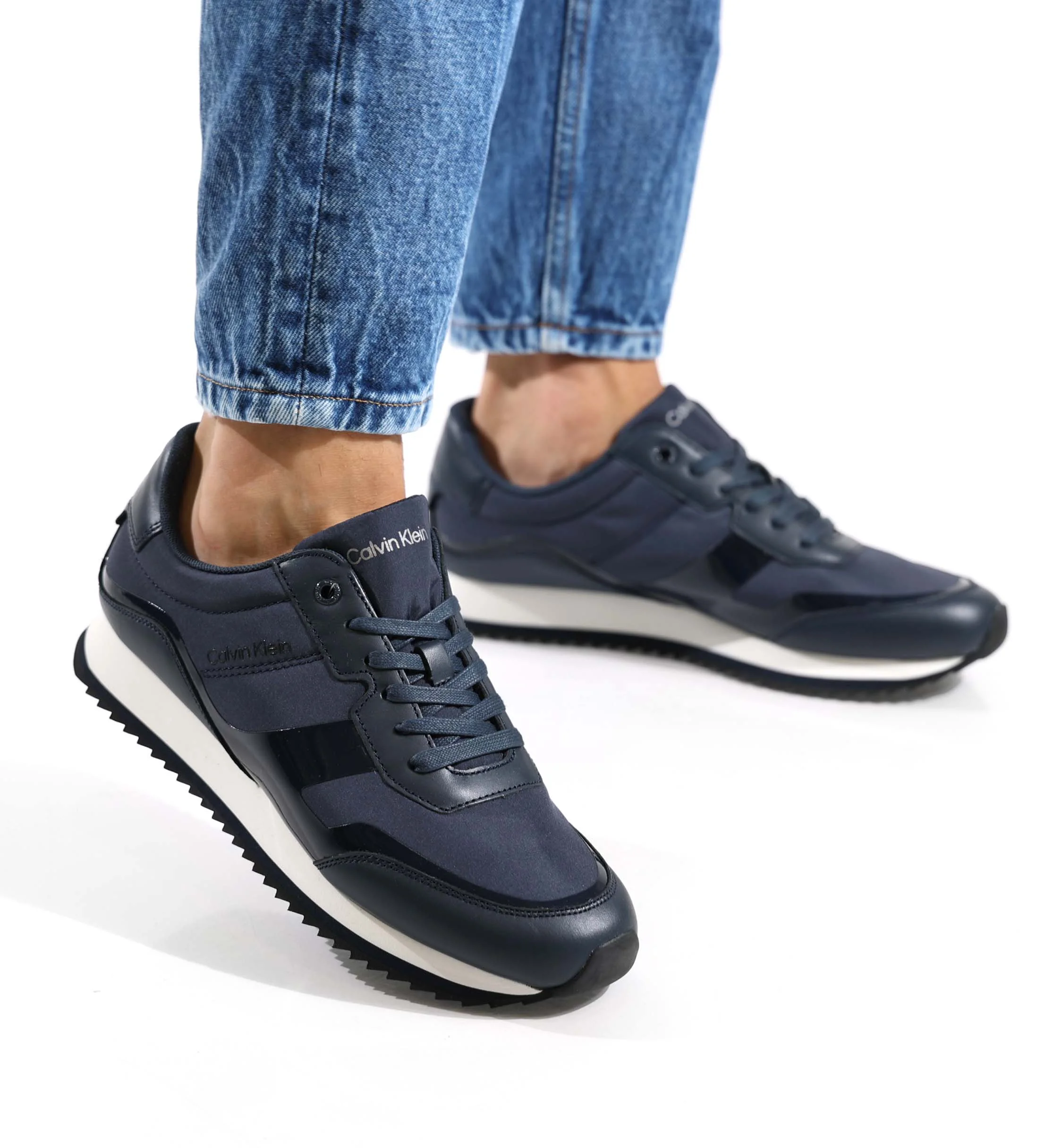 CALVIN KLEIN - LOW TOP LACE UP HEAT BOND CALVIN KLEIN - LOW TOP LACE UP HEAT BOND