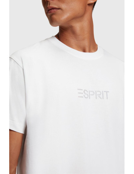 ESPRIT - Stud logo applique t-shirt Size L