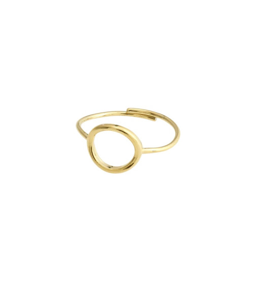 Lulu Dainty Twist Adjustable Ring in Rose Gold