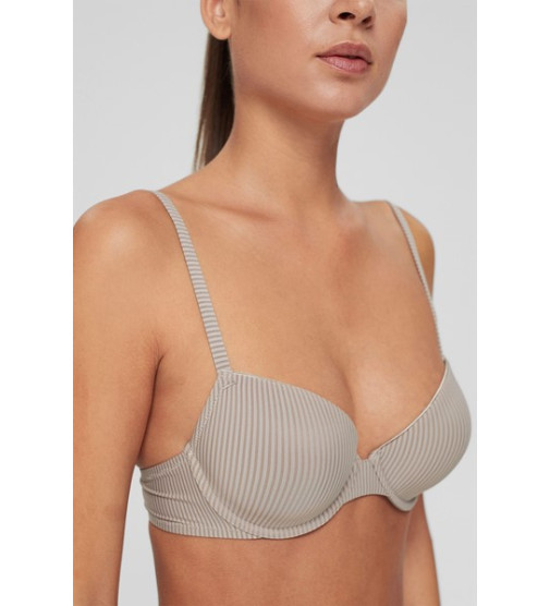 ESPRIT - Recycled: padded underwire bra made of microfibre at our
