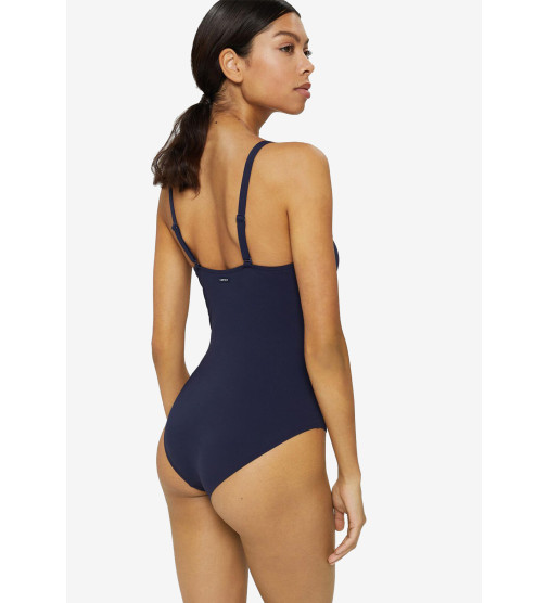 ESPRIT - Made of recycled material: unpadded swimsuit with underwiring Size  36B