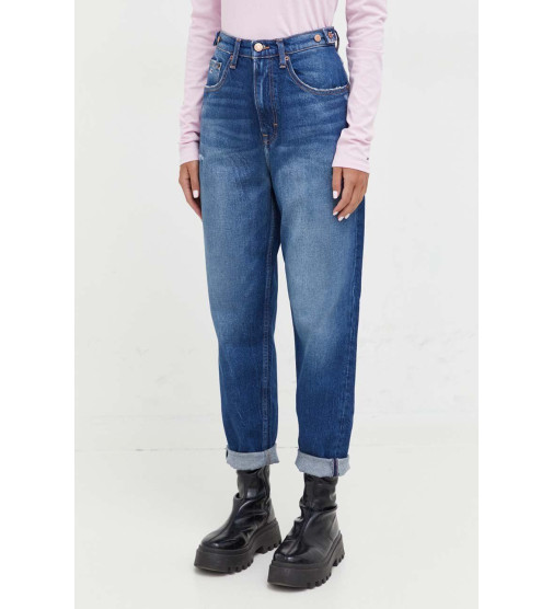 Tommy Jeans - MOM JEAN UHR TPR TAB DG6159 Waist Size 26 Length 28