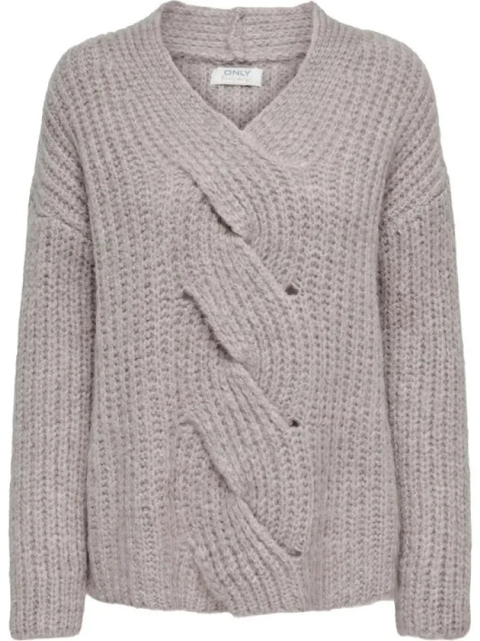 ONLY - ONLTRECCIA LS V-NECK...