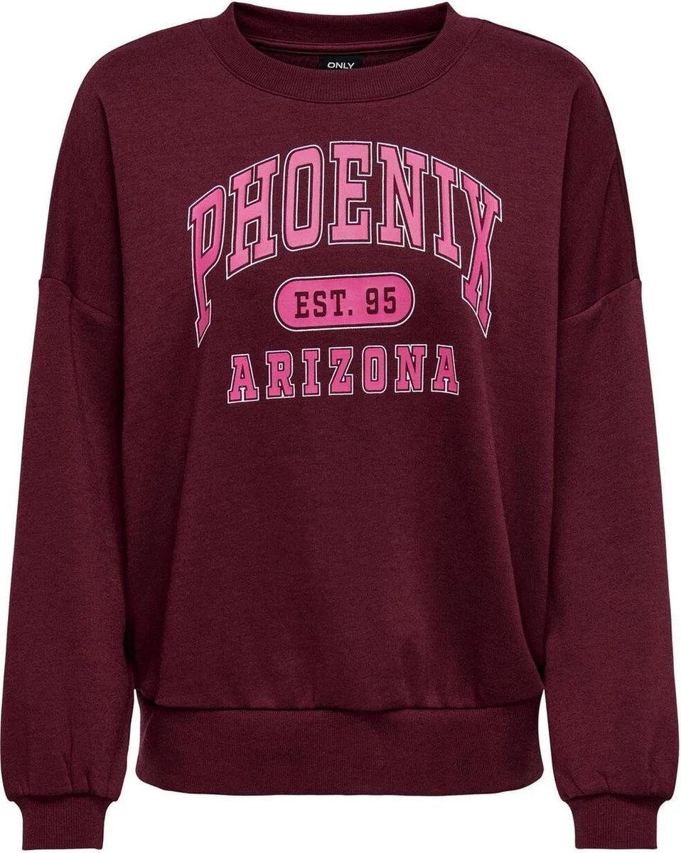 ONLY - ONLCALLIE L/S USA O-NECK BOX SWT ONLY - ONLCALLIE L/S USA O-NECK BOX SWT