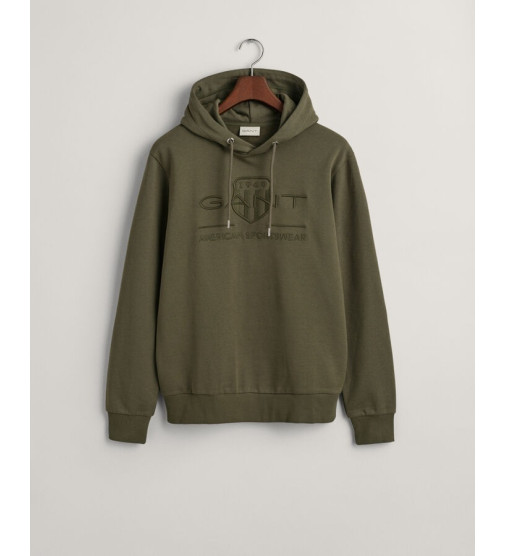 Tonal Archive Shield Hoodie - GANT