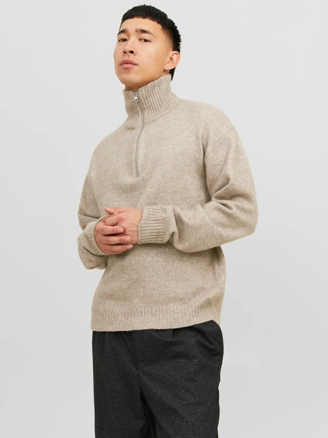 Jack & Jones - JOROLLIE KNIT HALF ZIP SN Jack & Jones - JOROLLIE KNIT HALF ZIP SN