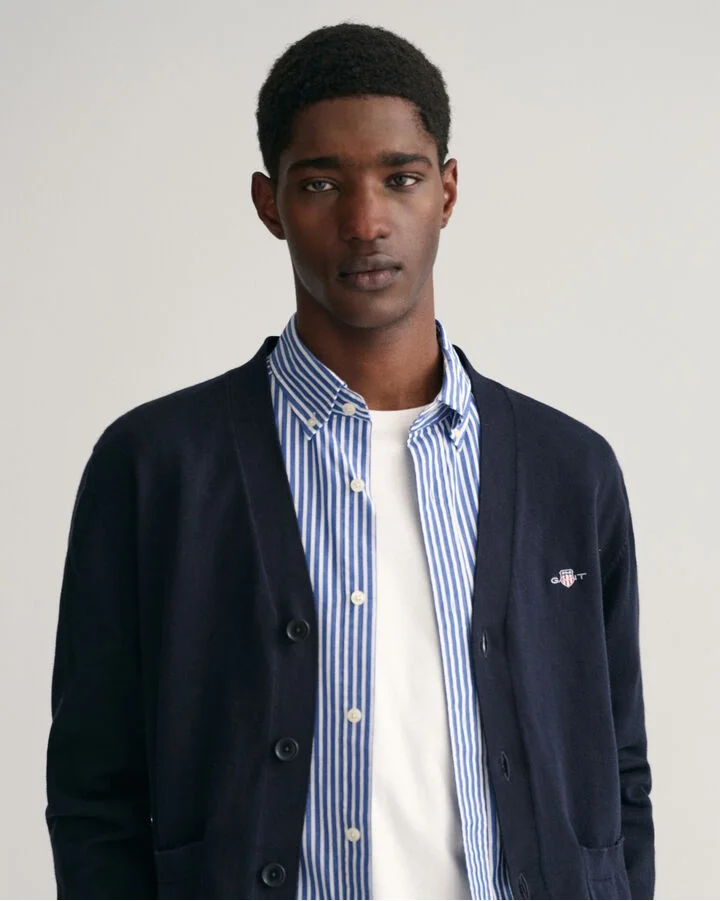 Gant - Classic Cotton V-Neck Cardigan Gant - Classic Cotton V-Neck Cardigan