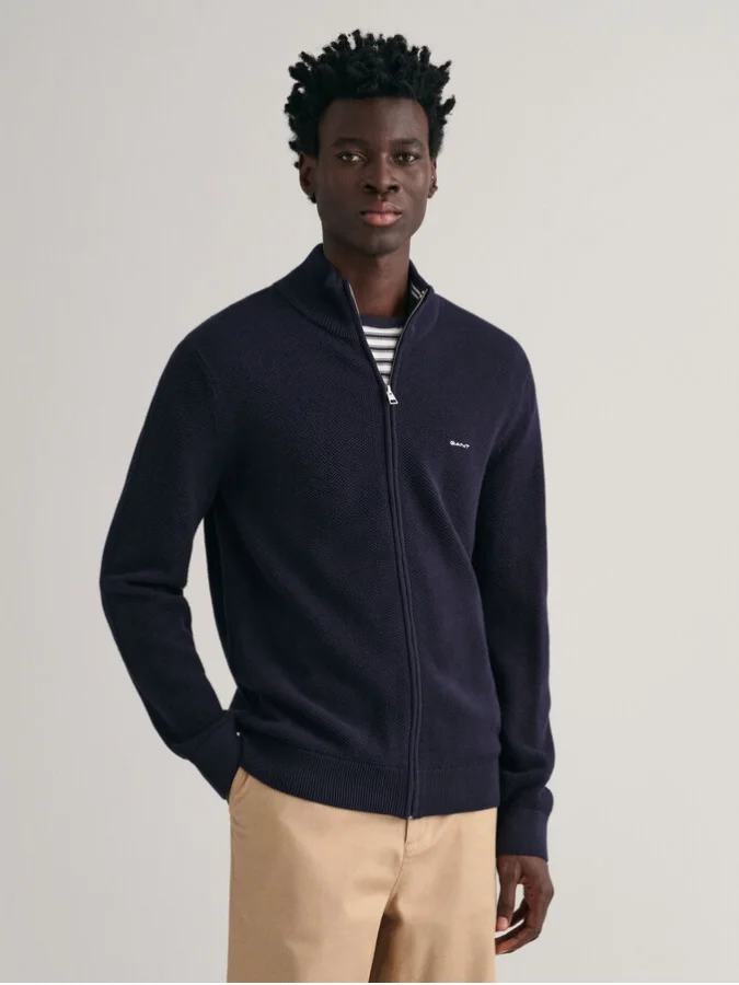 Gant - Cotton Piqué Zip...
