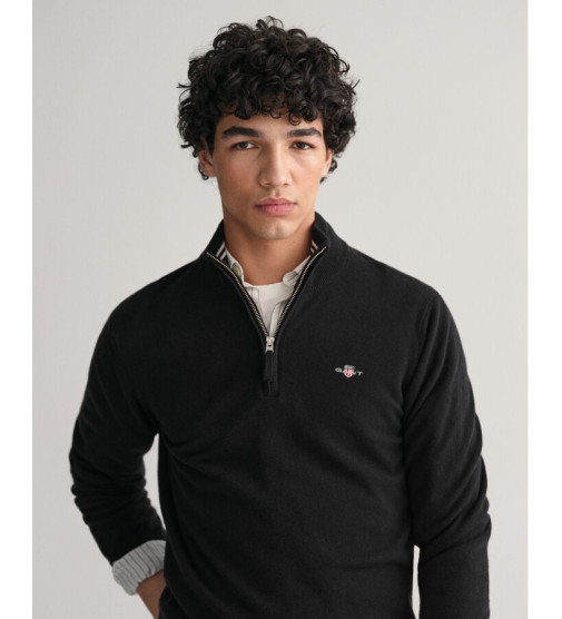 Gant superfine lambswool half clearance zip sweater